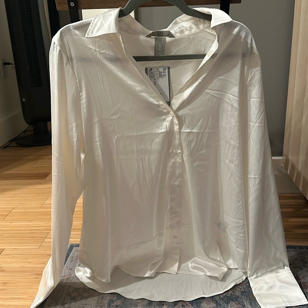 H&M satin blouse
